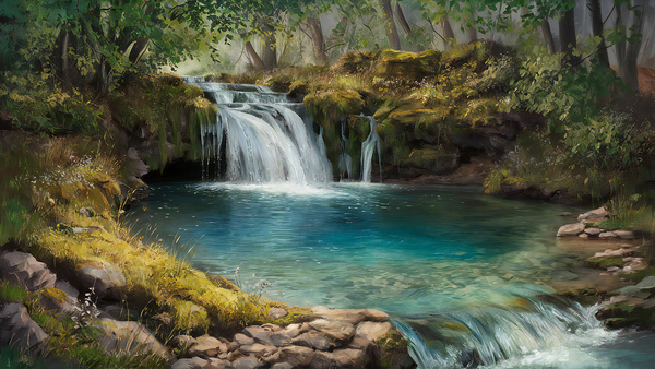 Hidden Waterfall Print