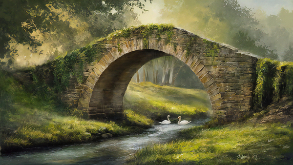 Old Stone Bridge Print