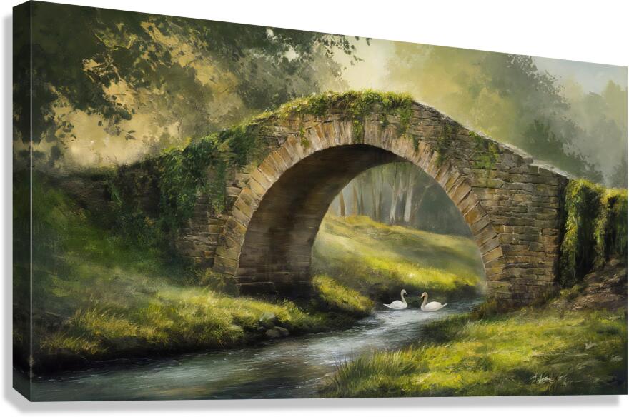 Old Stone Bridge Canvas Print