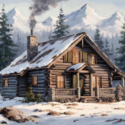 Rustic Ski Lodge