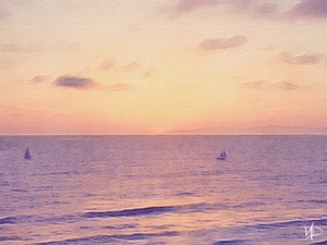 2 sailing sunset