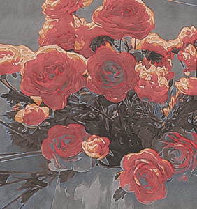 mauve rose abstract