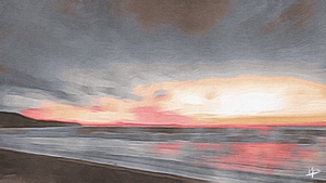 PV sunset abstract