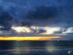 stormy sunset