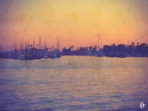 The Harbor at Sunset