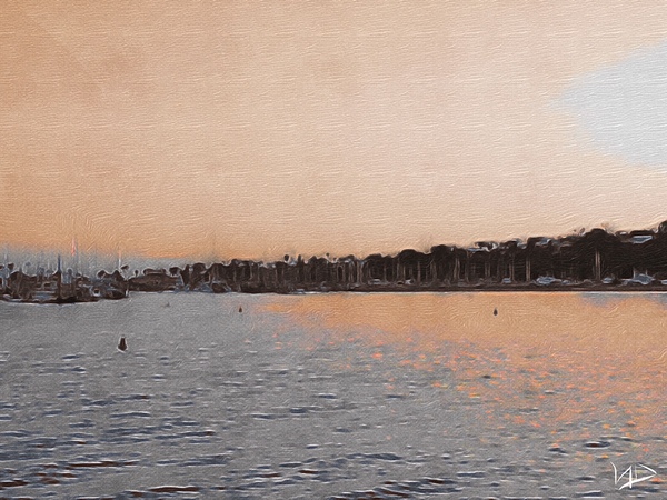 SB Harbor abstract by NDZ Designs