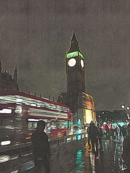 Big Ben at Night by NDZ Designs
