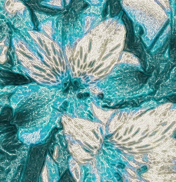 turquoise flower by NDZ Designs