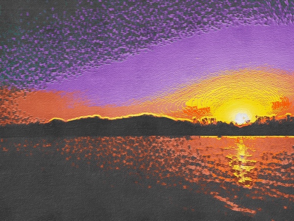 SB Sunset Print