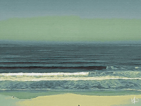 beachy green horizon by NDZ Designs