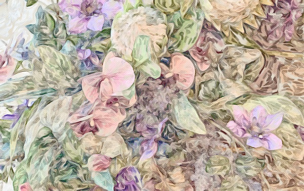 neutral floral E7 Print
