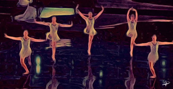 Brown Ballet amber Print