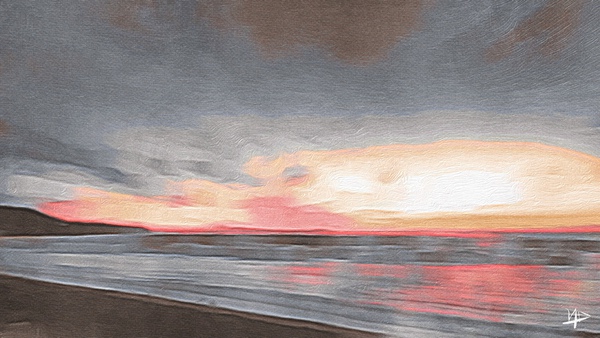 PV sunset abstract Print