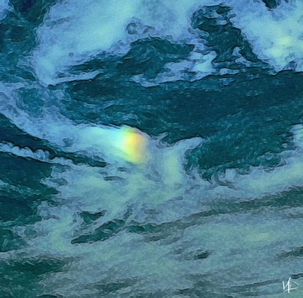 rainbow in the cloud Print