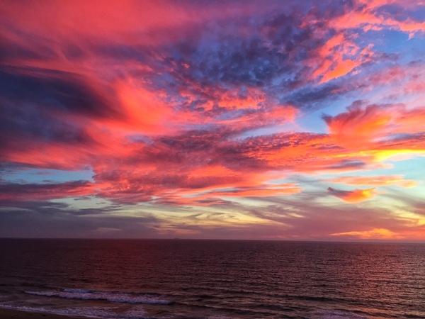 red sunset Print