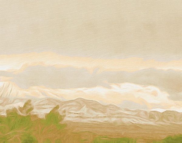 snowy mountains Print