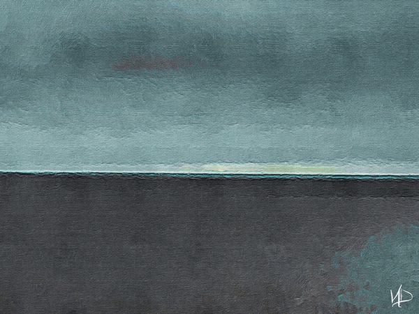 seagreen horizon Print