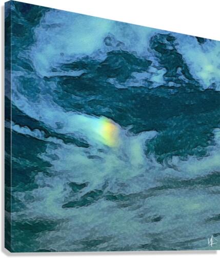 rainbow in the cloud Canvas Print