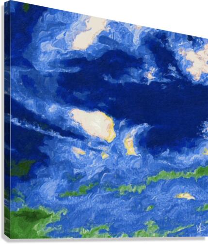 electric blue Canvas Print