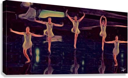 Brown Ballet amber Canvas Print