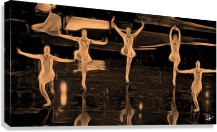 Brown Ballet bw  Impression sur toile