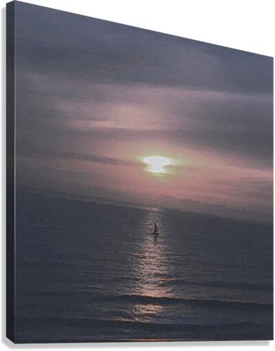 solo sailing Canvas Print