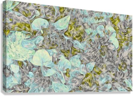 lime floral Canvas Print