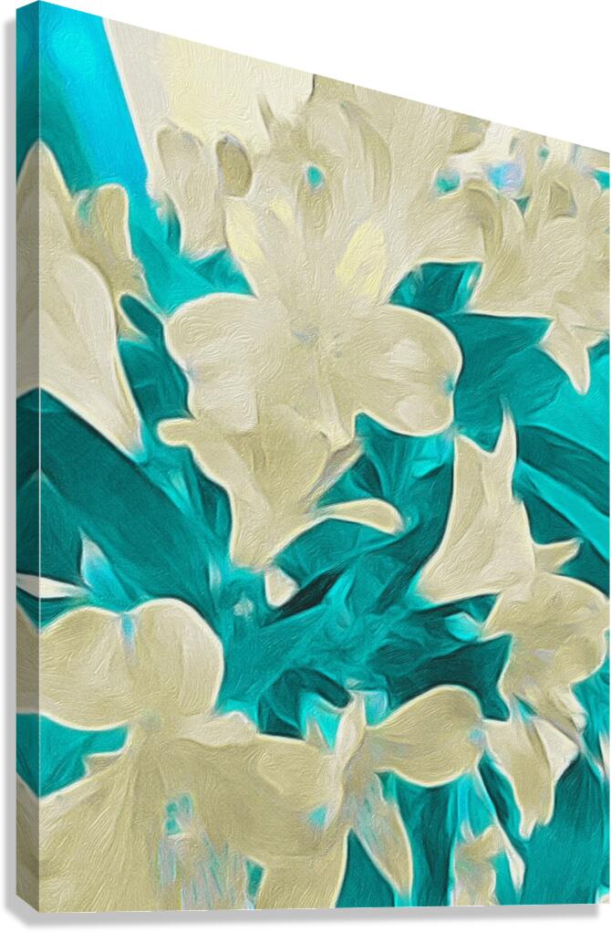 vanilla turquoise Canvas Print