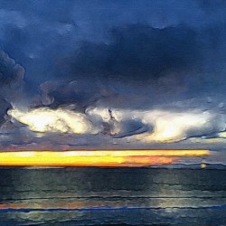 stormy sunset