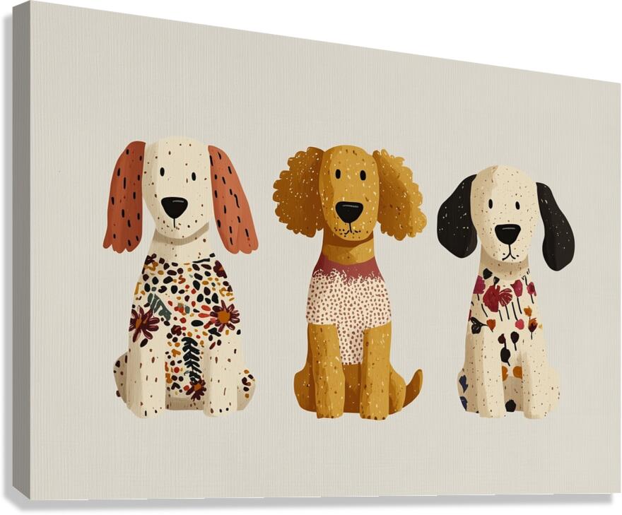 Dogs Canvas Print