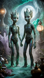 Moonlit Guardians: The Enchanted Tree Siblings