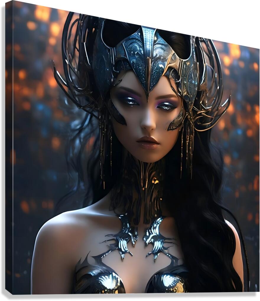 Flames of Grace: Lady of Fire Canvas Print