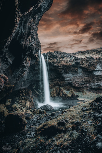 Kvernufoss Dusk by Nate Solo