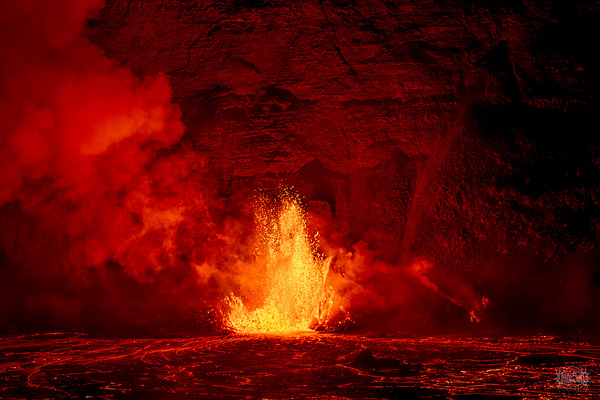 Kilauea Pele Fountain  2 by Nate Solo