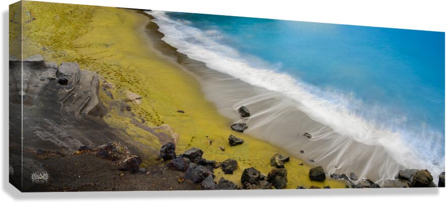 Green Sand Beach Canvas Print