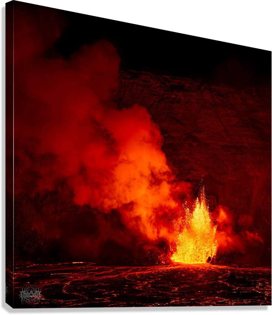Kilauea Pele Fountain  1 Canvas Print