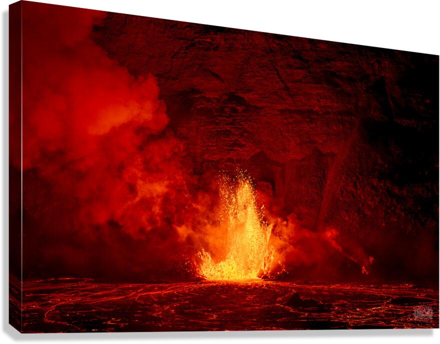 Kilauea Pele Fountain  2 Canvas Print