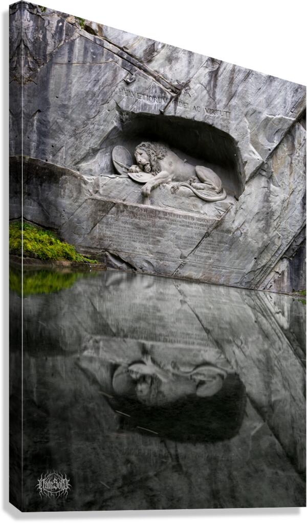 Lion of Lucerne Canvas Print