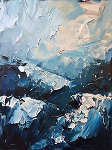  Textured Azure Peaks