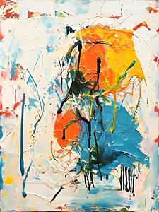 Burst of Sunshine: White Umbrella Pop Art