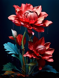 Striking Red Blooms