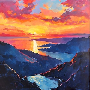  Tranquil Sunset Over Lakeside Serenity