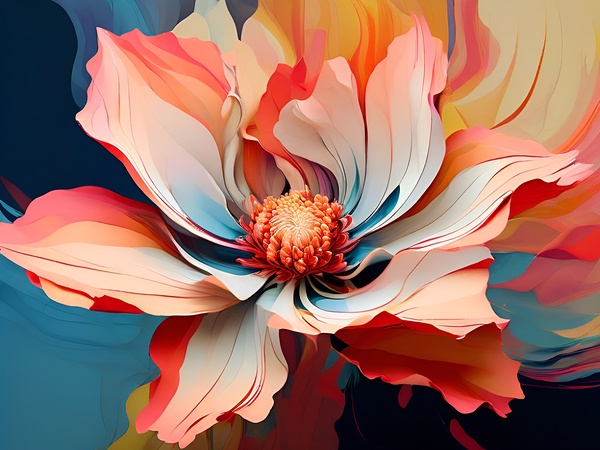 Vivid Bloom Print