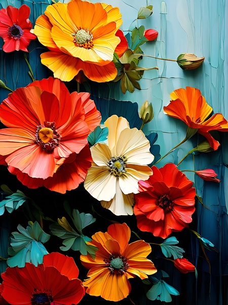 Burst of Summer Blooms by Artshop