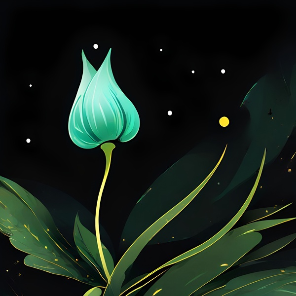  Emerald Bloom Print