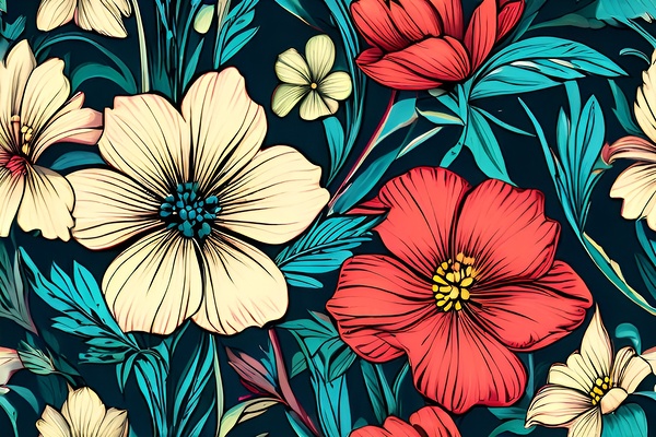 Patriotic Blooms by Artshop