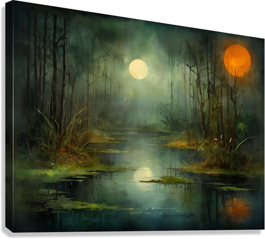 Under the Two Moons Canvas Print