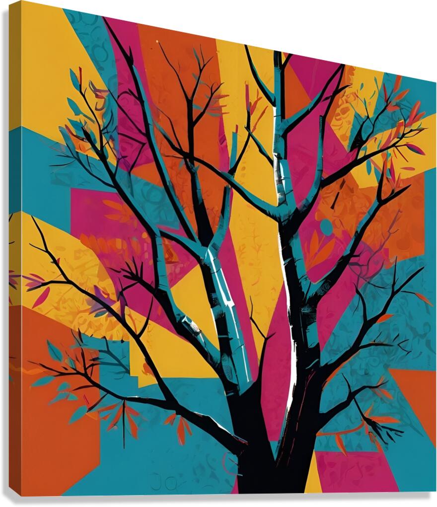  Vibrant Tree Canvas Print