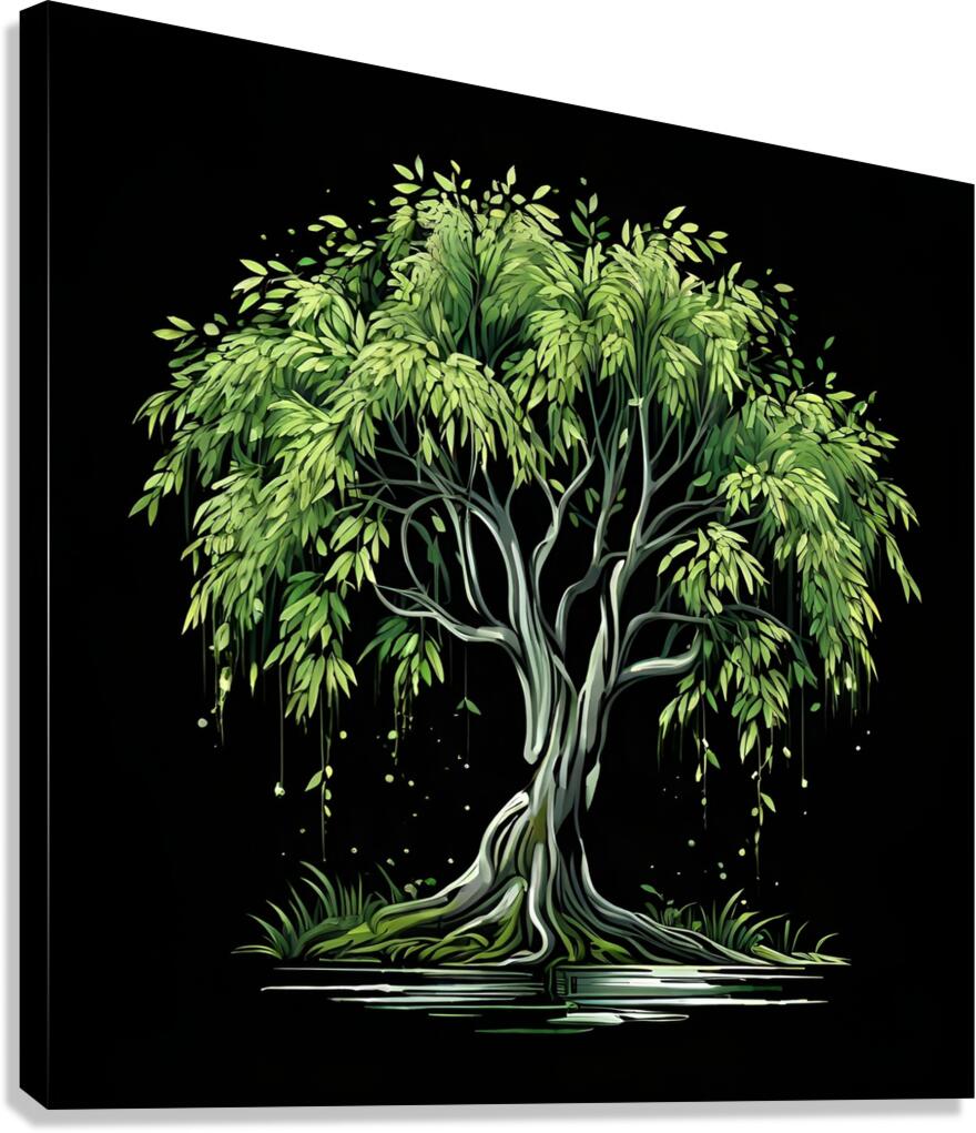 Serenity in Black and White Canvas Print