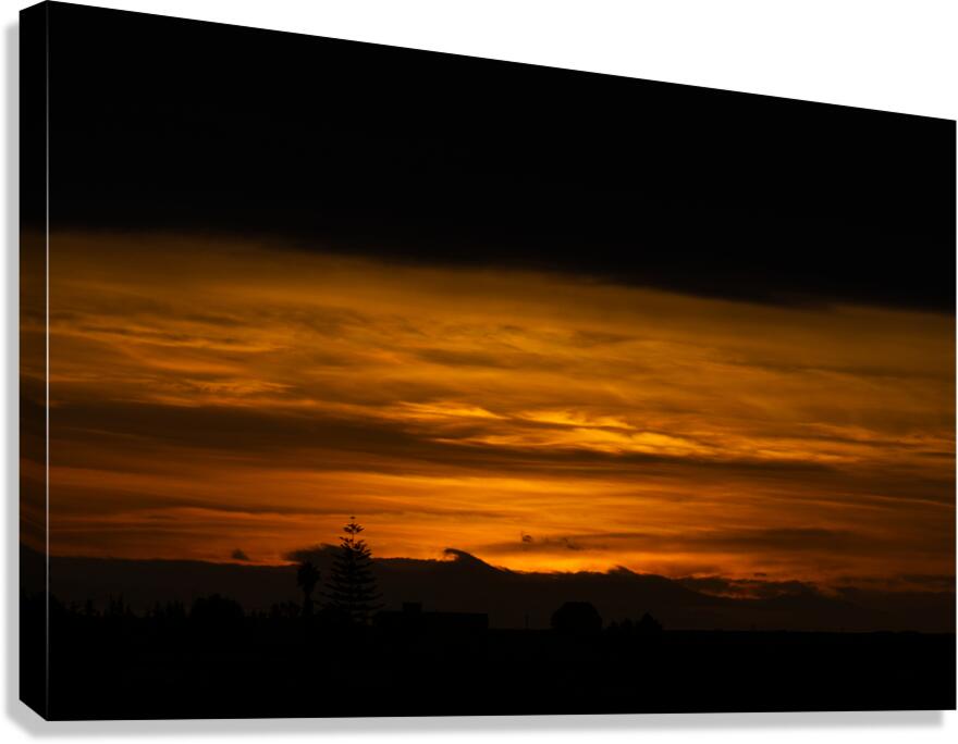 Golden clouds Canvas Print